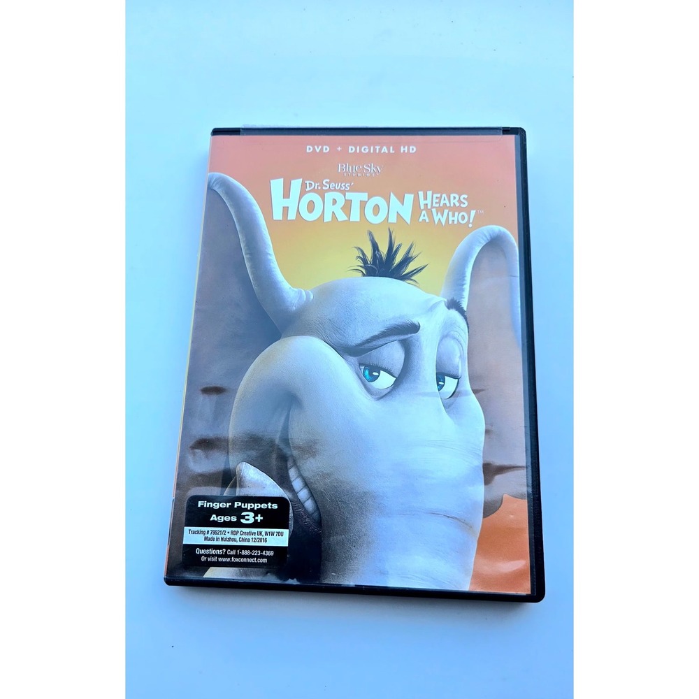 Dr. Seuss Horton Hears a Who DVD Blue Sky Studios Jim Carrey Steve Carell Movie